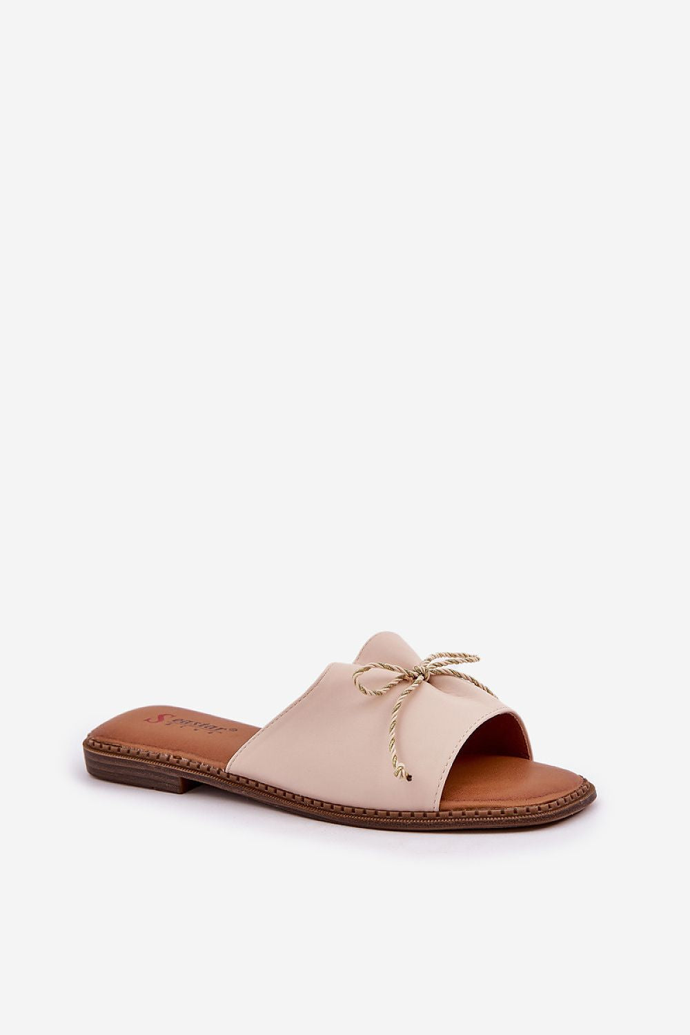  Sandał Klapki Model Deonelis M509/M559 Beige - Step in style 