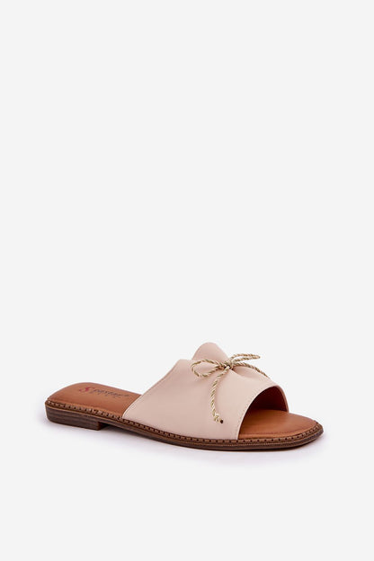  Sandał Klapki Model Deonelis M509/M559 Beige - Step in style 