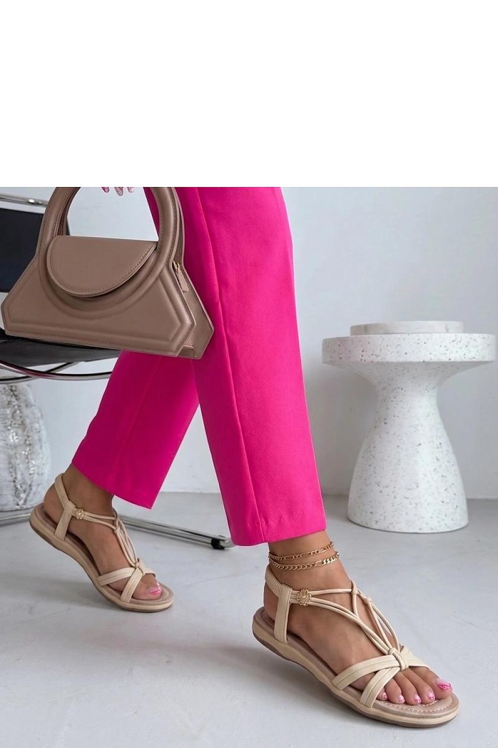  Sandały Model Moa XAR167 Beige - Solea 