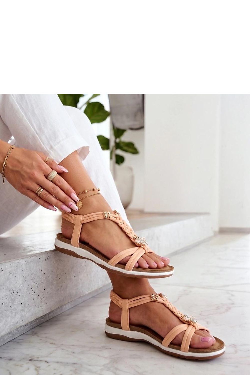  Sandały Model Hedda XAR-138 Beige - Solea 