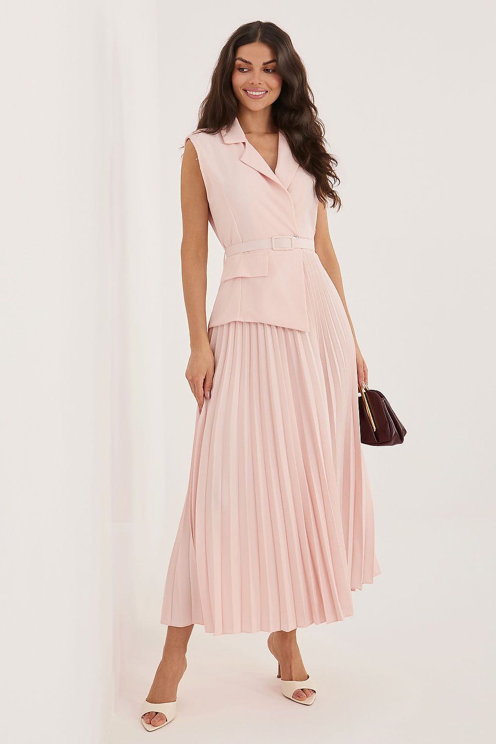  Sukienka Model IT-SK-21558.86 Light Pink - Rue Paris 