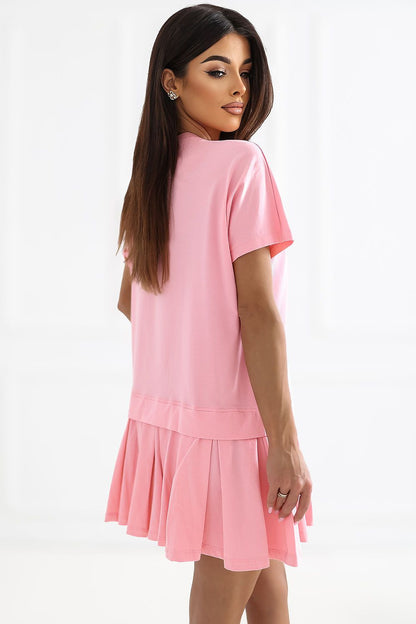  Sukienka Model RV-SK-A1229.10P Light Pink - Rue Paris 