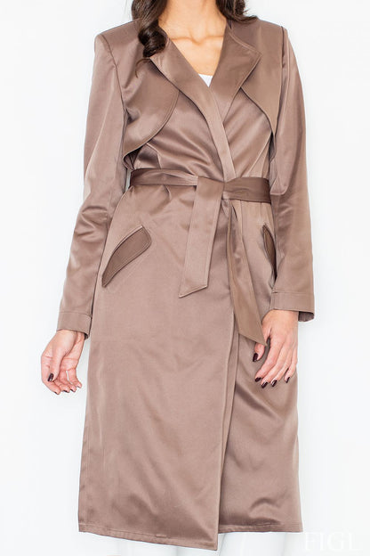   Płaszcz M427 Beige - Figl 