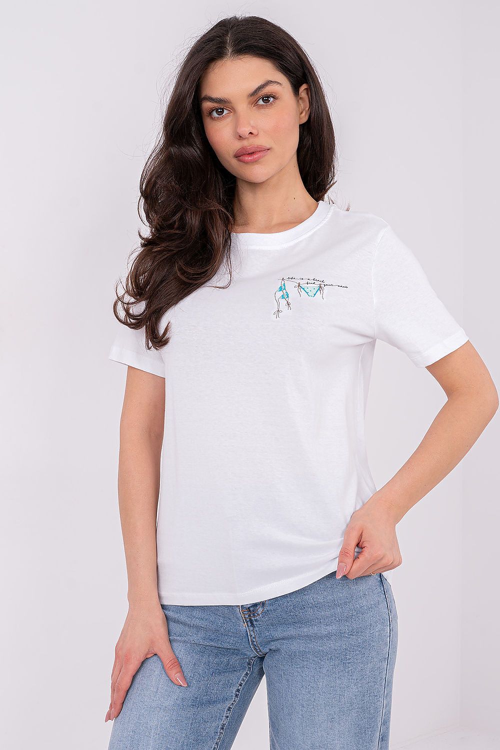   Tshirt Damski Model D12022M02844A White - Factory Price 