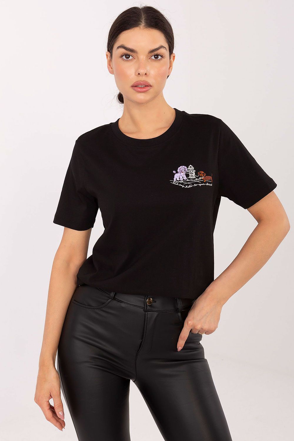   Tshirt Damski Model D12022M02844A Black - Factory Price 