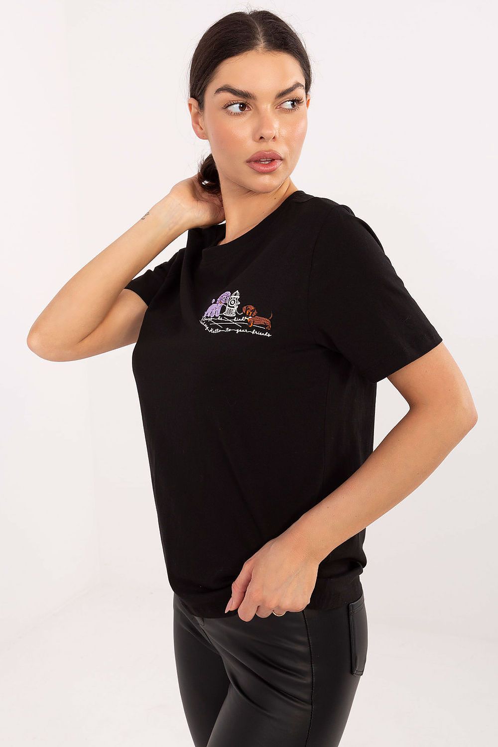   Tshirt Damski Model D12022M02844A Black - Factory Price 