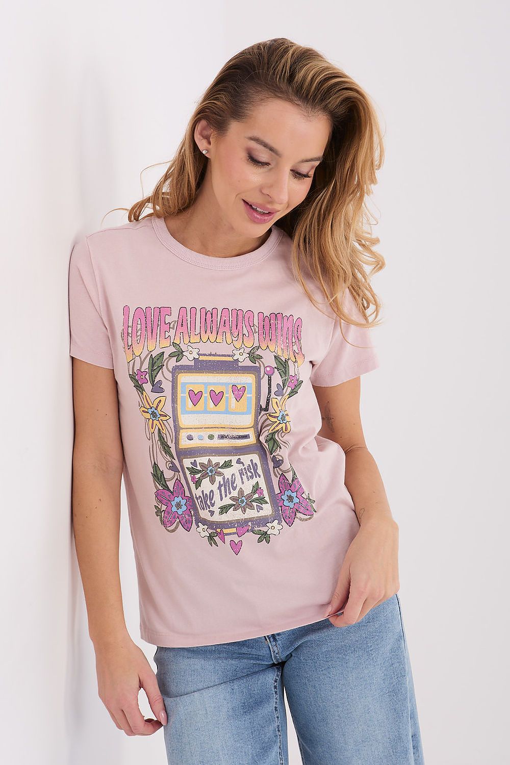   Tshirt Damski Model D12048M02556K Light Pink - Factory Price 