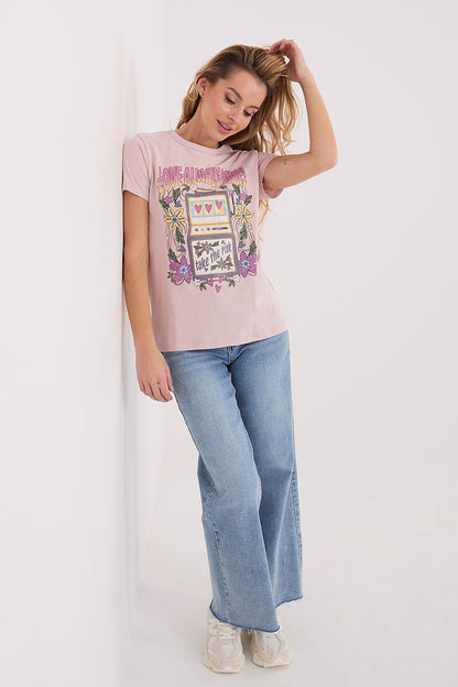   Tshirt Damski Model D12048M02556K Light Pink - Factory Price 
