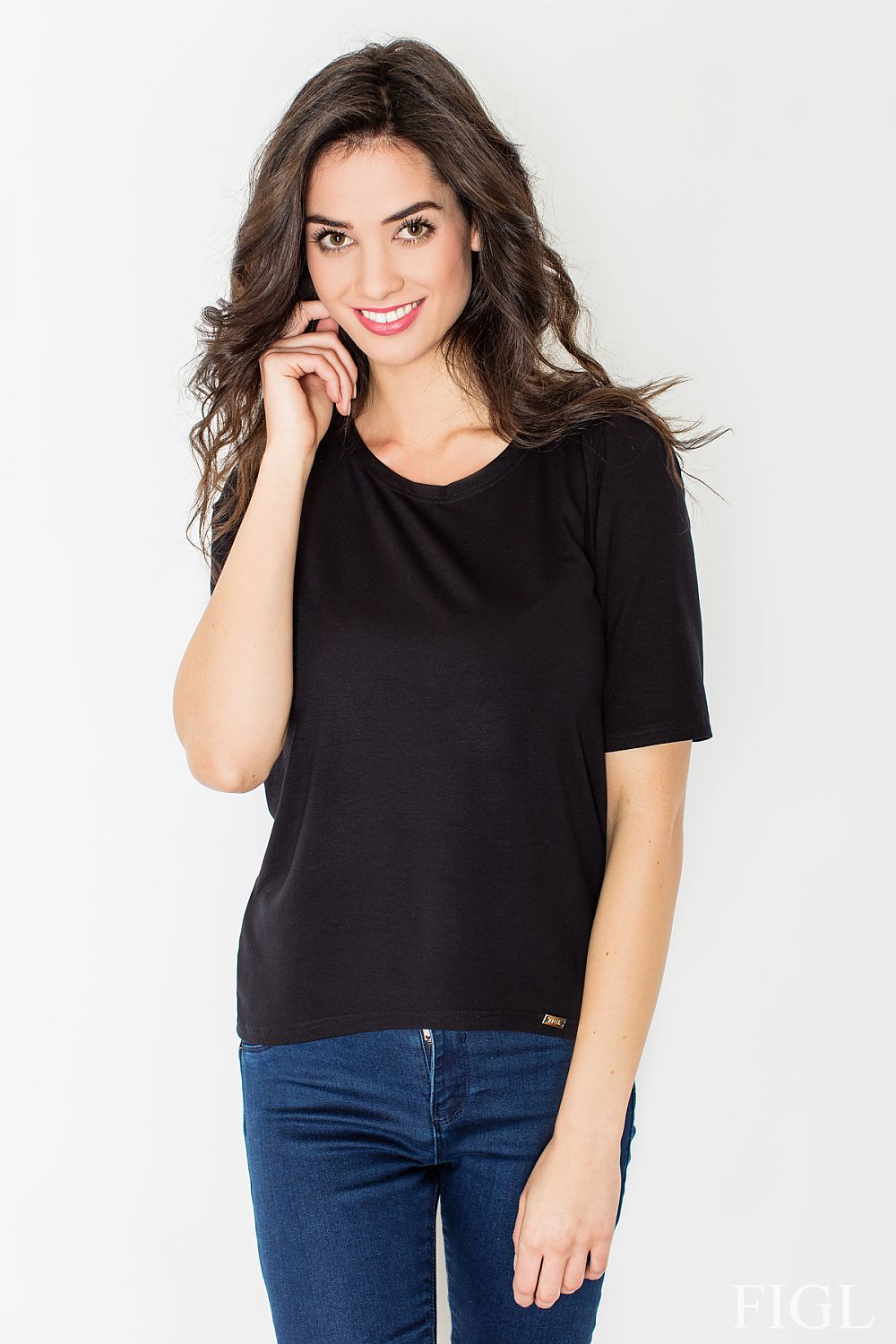   Bluzka M436 Black - Figl 