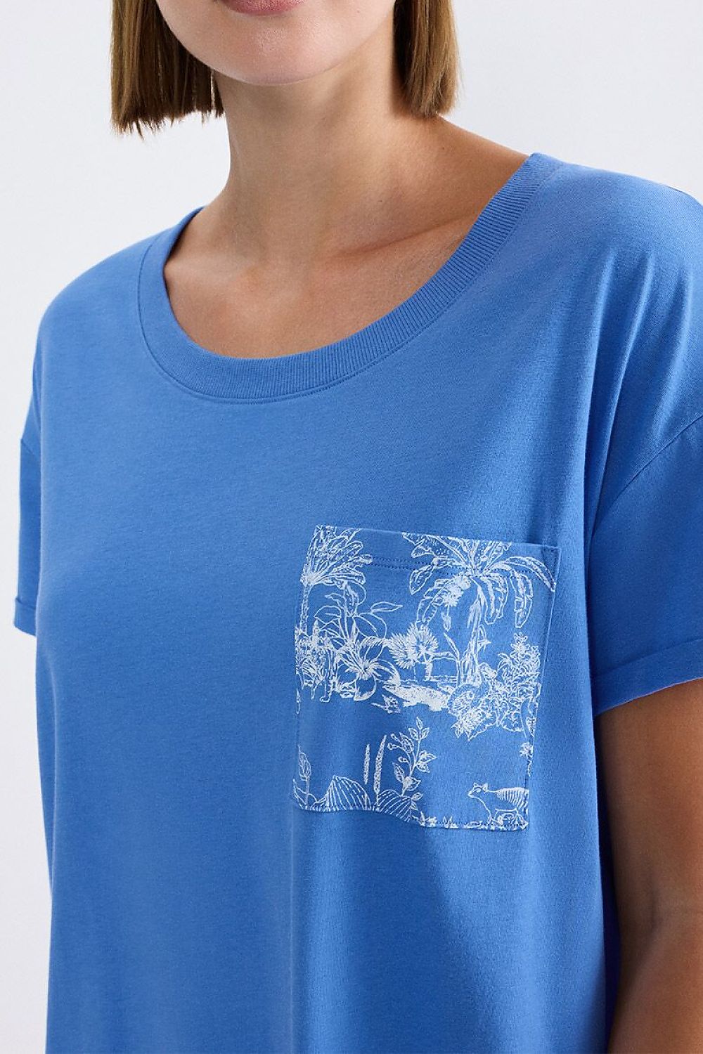  Koszulka nocna Koszula Nocna Model NIGHTDRESSES 10225066-005J 230968 Blue - Triumph 
