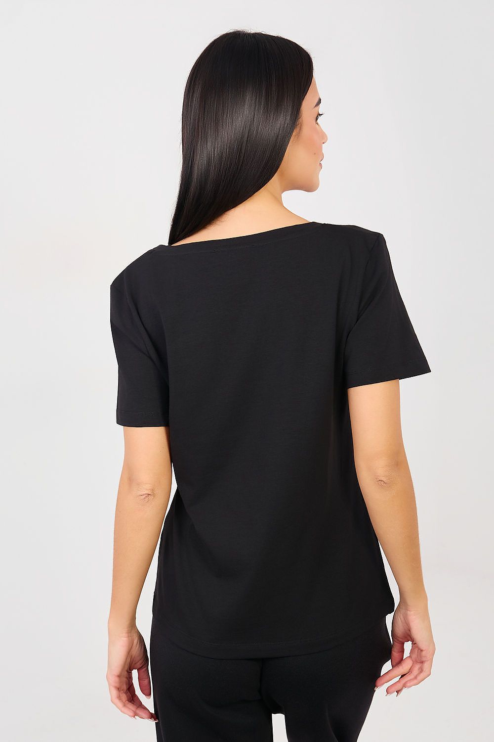   Tshirt Damski Model RV-TS-A1095.33 Black - Rue Paris 