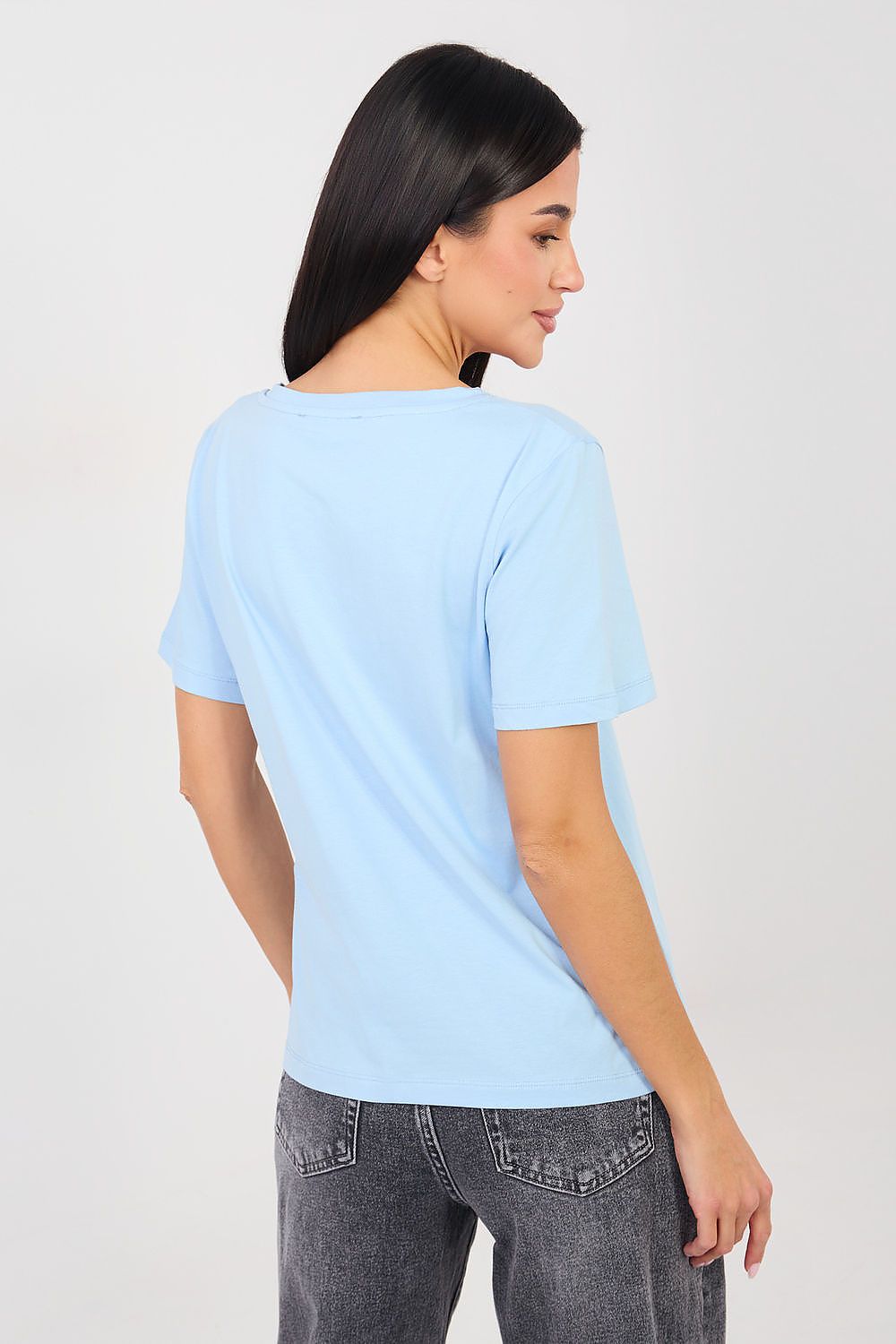   Tshirt Damski Model RV-TS-A1095.33 Light Blue - Rue Paris 