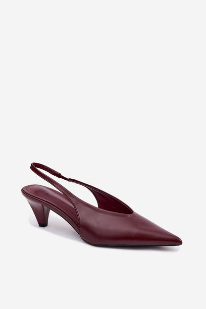  Sandały Model Sapphire P-1531 Bordo - Step in style 