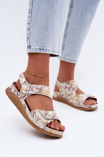  Sandały Model Maciejka L4495-32 White/Gold - Step in style 