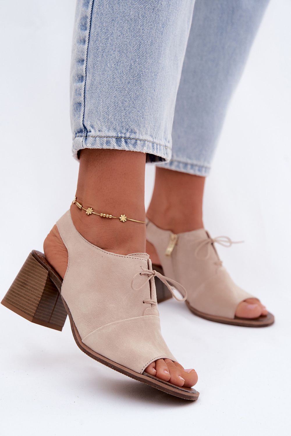  Sandały Model Zazoo 40523 Light Beige - Step in style 