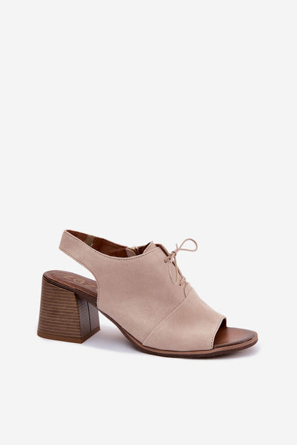  Sandały Model Zazoo 40523 Light Beige - Step in style 
