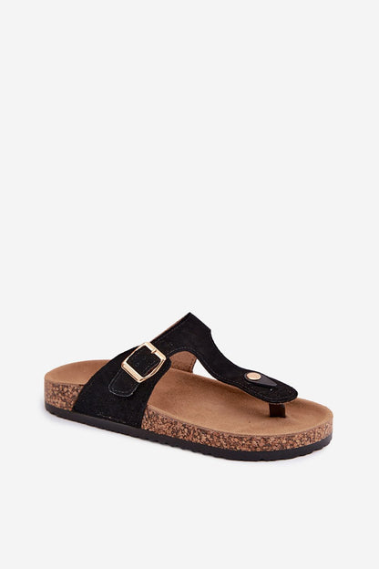  Sandał Japonki Model Honey 26SD21-101 Black - Step in style 