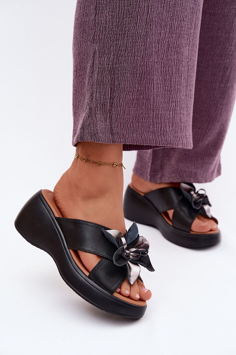  Sandał Klapki Model Vinceza 41511 Black - Step in style 