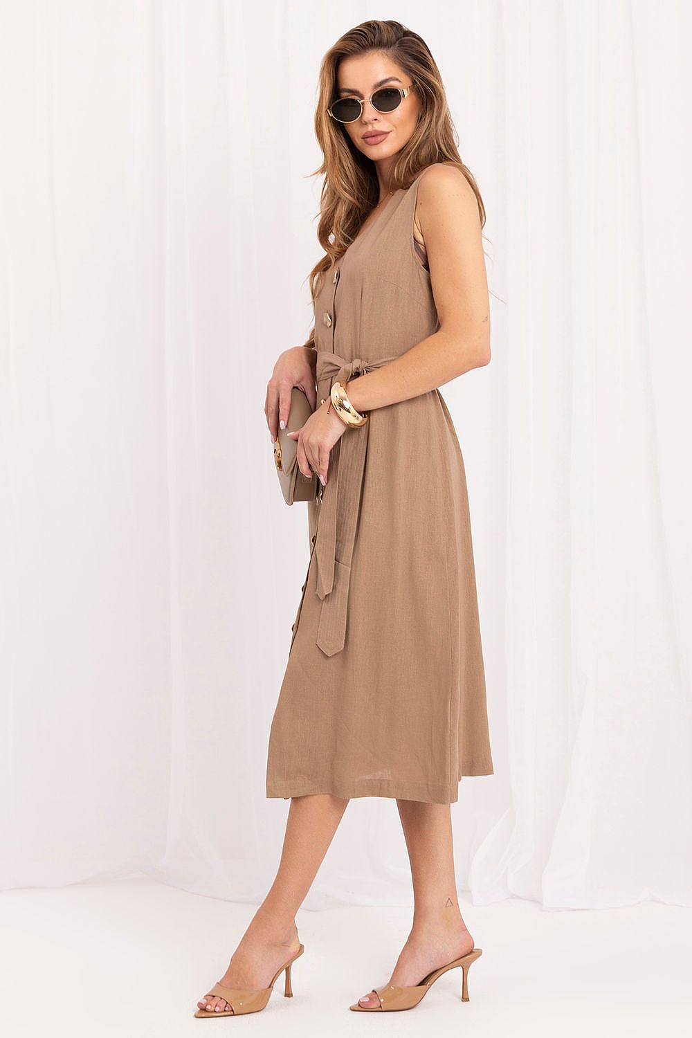  Sukienka Model IR-SK-J172917.76 Light Brown - Italy Moda 