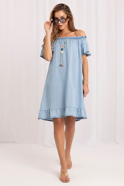  Sukienka Model IT-SK-FL1585TSNZ.11 Light Blue - Italy Moda 