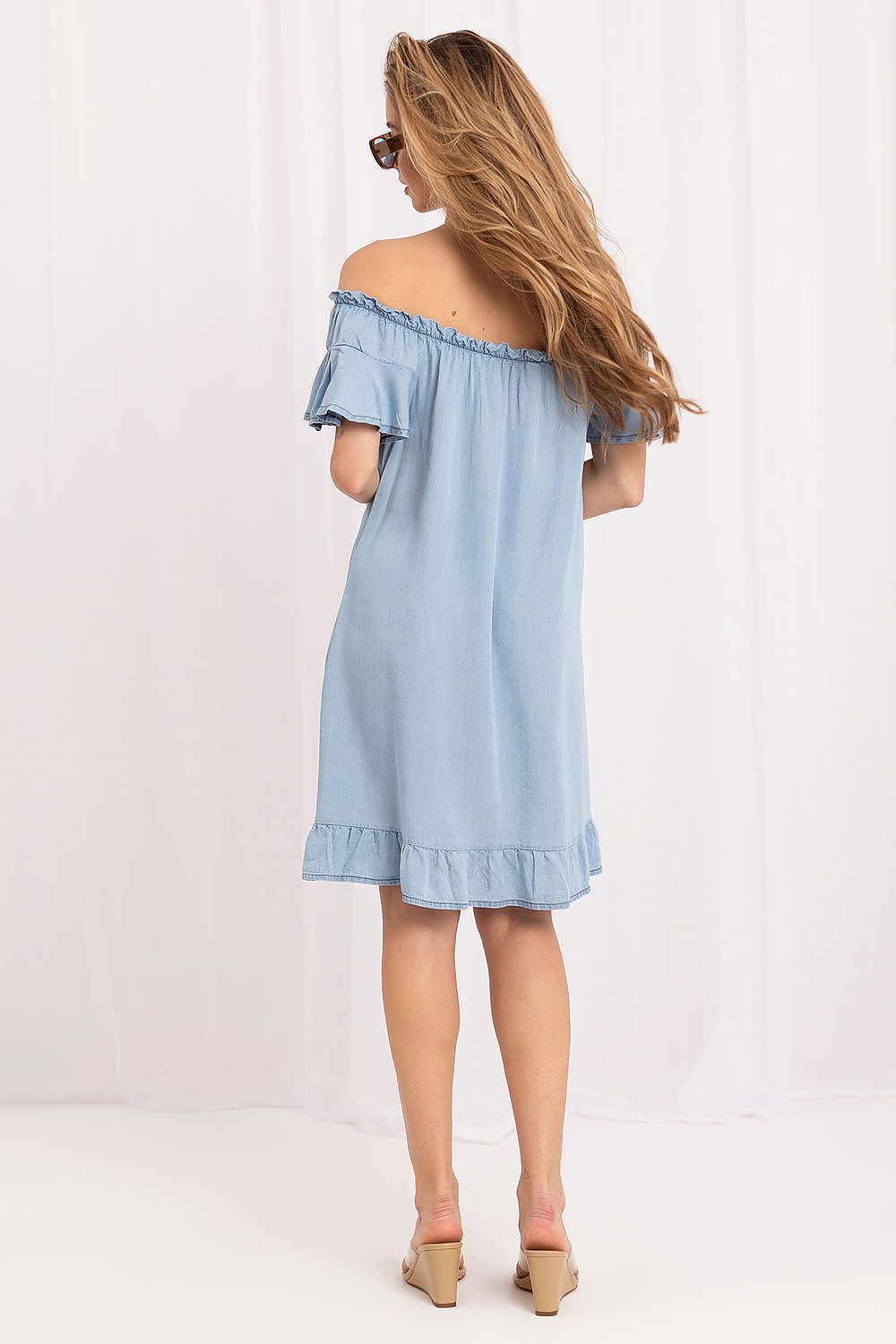  Sukienka Model IT-SK-FL1585TSNZ.11 Light Blue - Italy Moda 