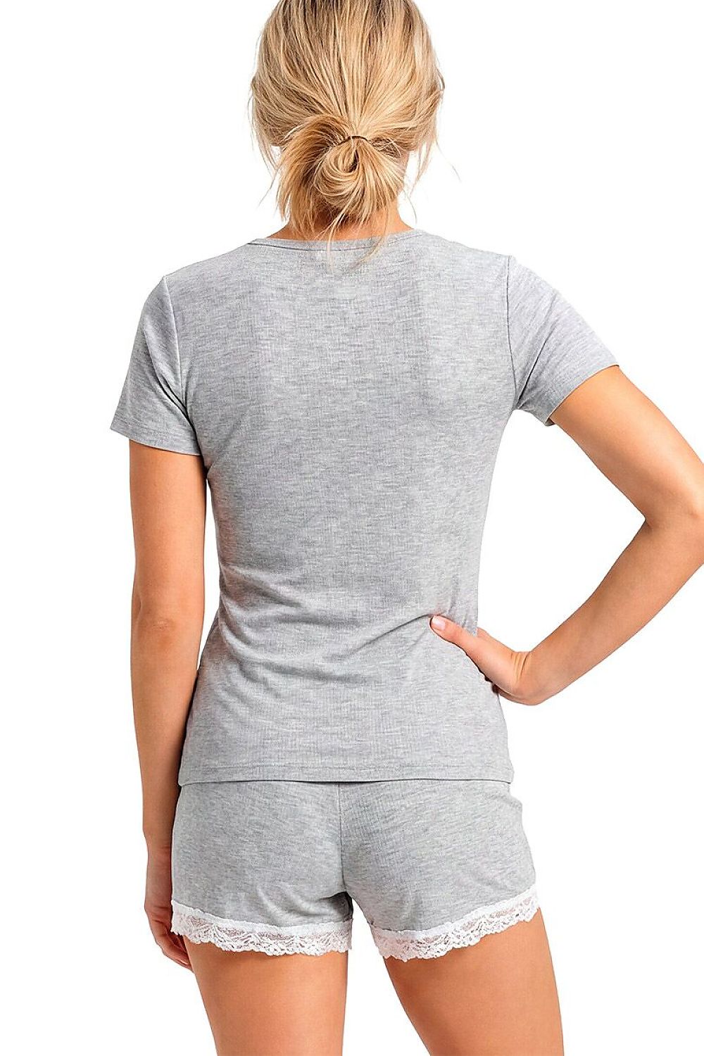 Piżama Damska Model Megi Krótka 239875 Grey - Donna 