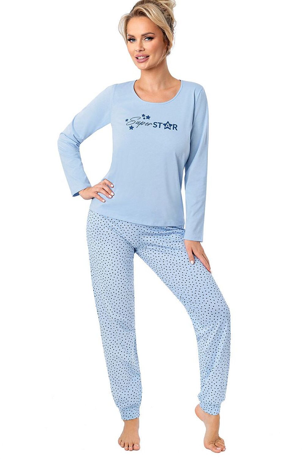 Piżama Damska Model Star 219312 Blue - Donna 