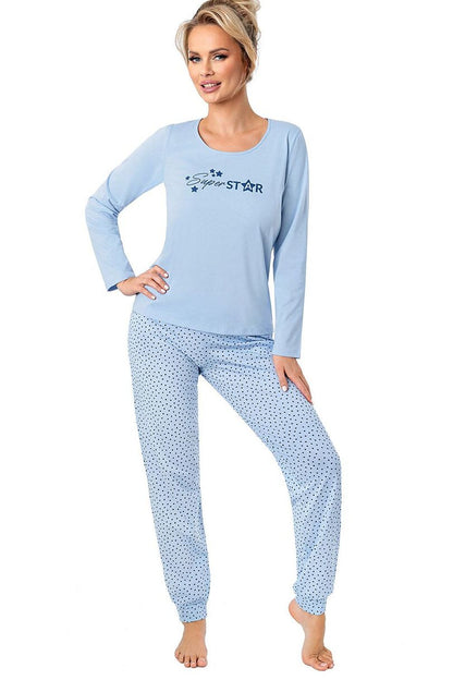  Piżama Damska Model Star 219312 Blue - Donna 