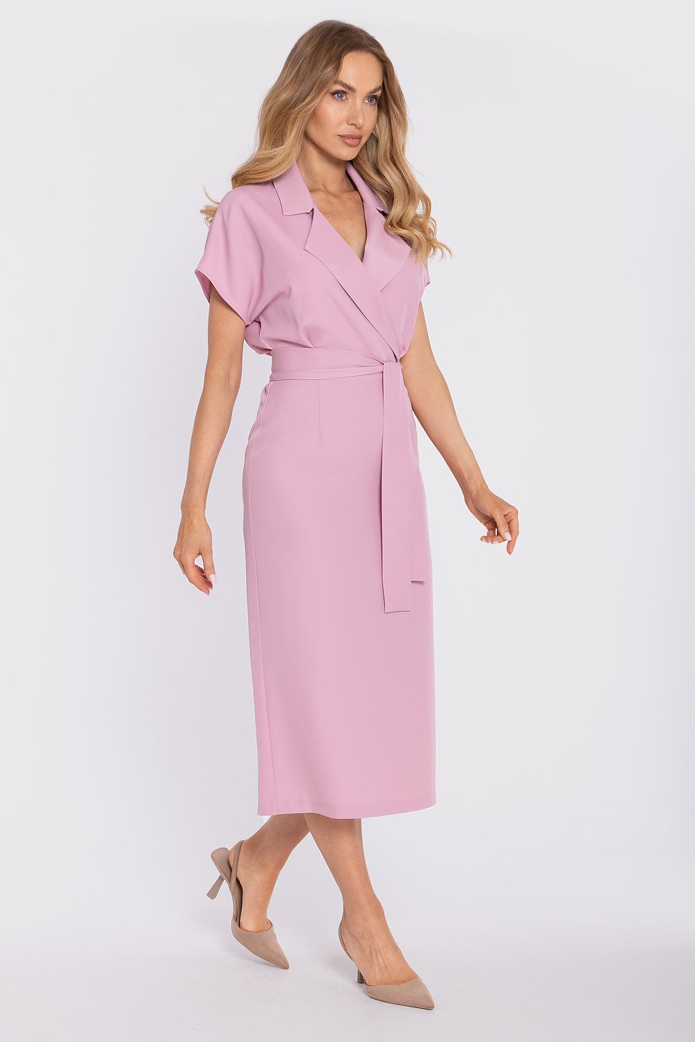  Sukienka Model MOE919 Powder Pink - Moe 