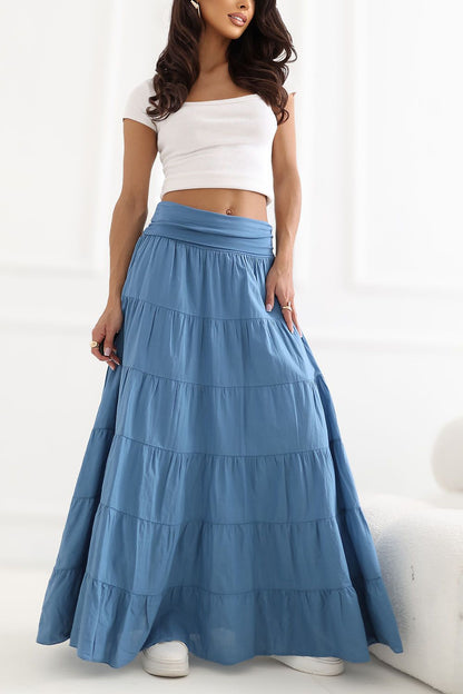  Spódnica Model IT-SD-FL9357MSL.52 Blue - Italy Moda 