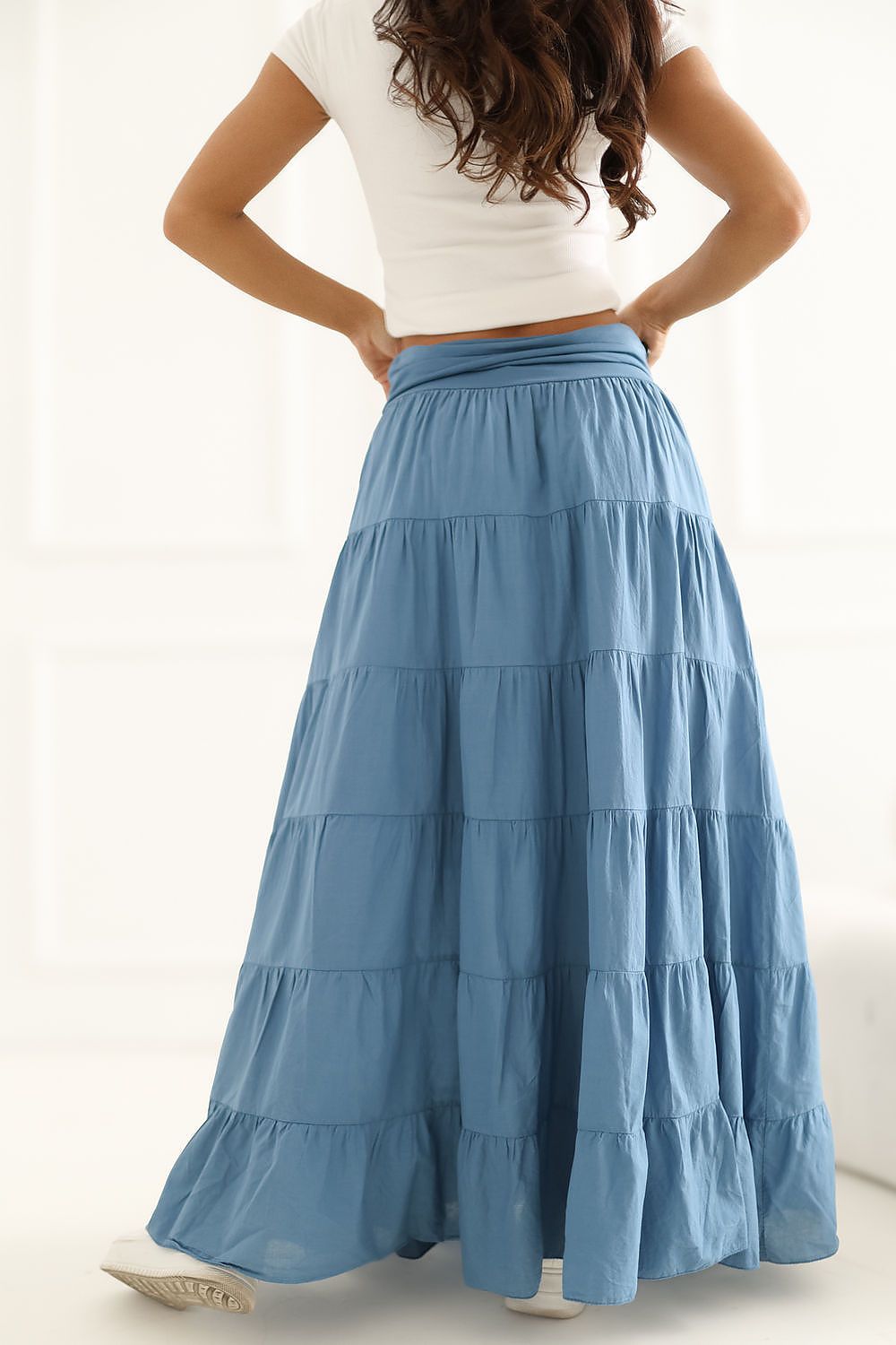  Spódnica Model IT-SD-FL9357MSL.52 Blue - Italy Moda 