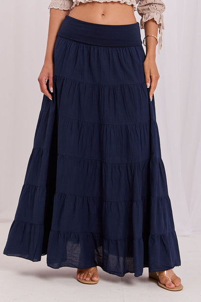  Spódnica Model IT-SD-FL9357MSL.52 Navy - Italy Moda 