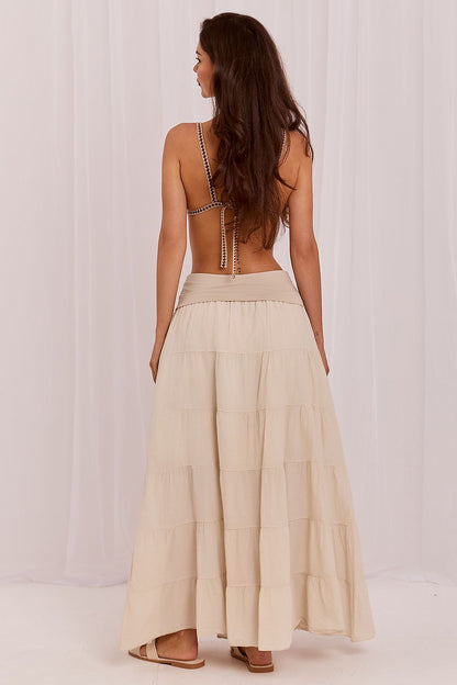  Spódnica Model IT-SD-FL9357MSL.52 Light Beige - Italy Moda 