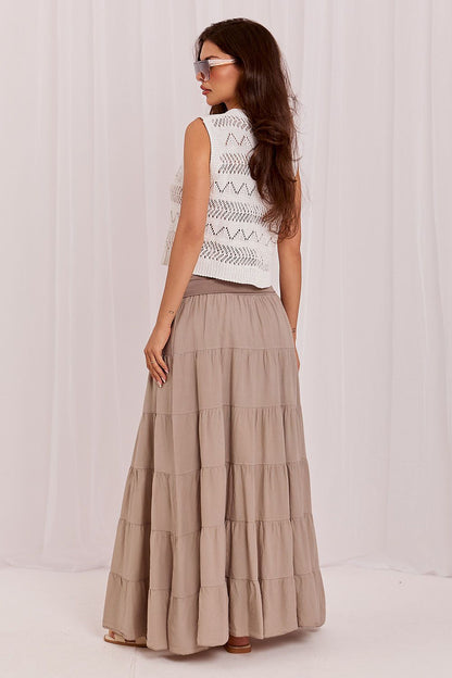  Spódnica Model IT-SD-FL9357MSL.56 Dark Beige - Italy Moda 
