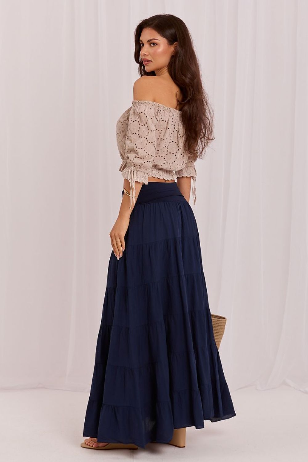 Spódnica Model IT-SD-FL9357MSL.52 Navy - Italy Moda 