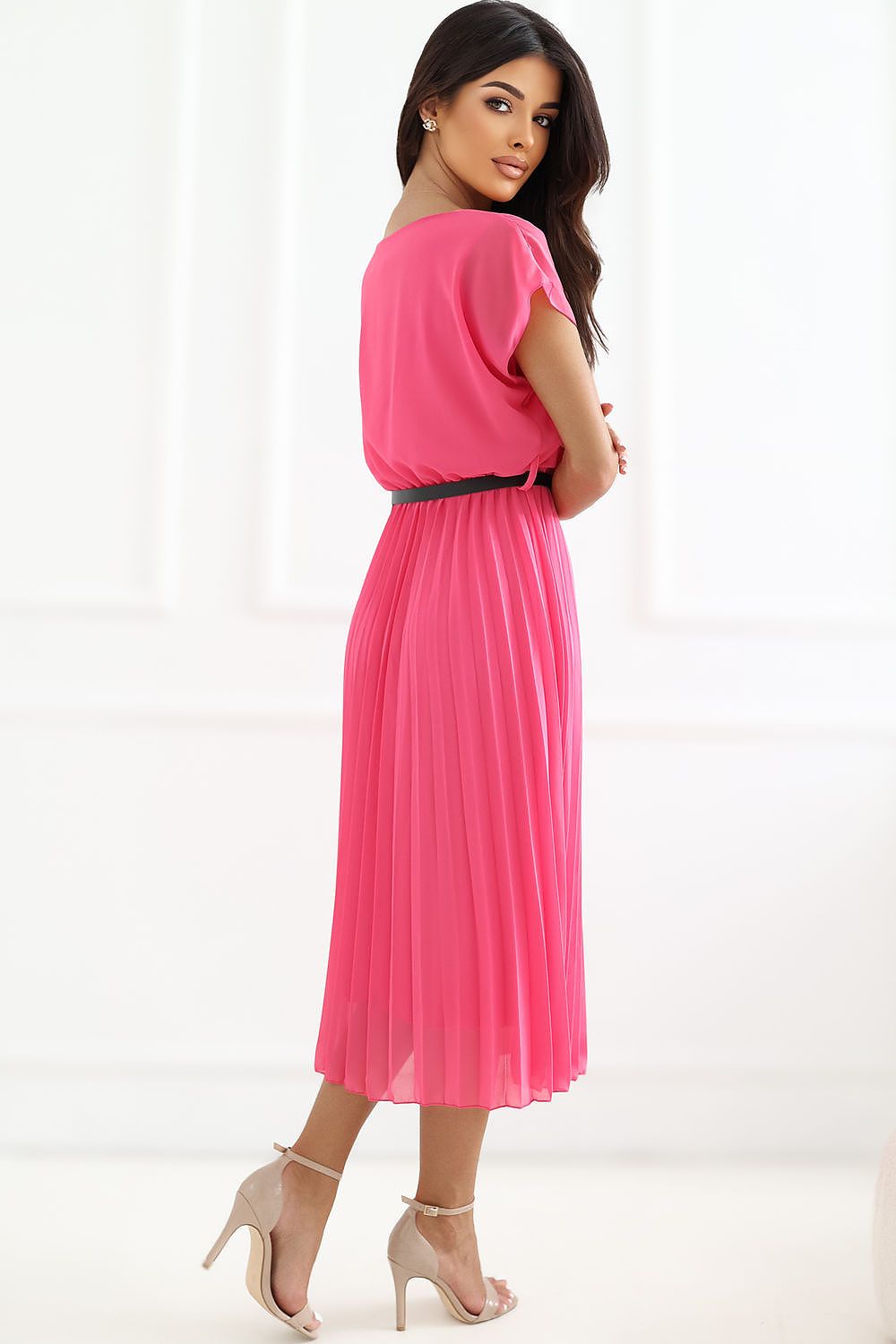  Sukienka Model DHJ-SK-8839-1.23X Dark Pink - Rue Paris 