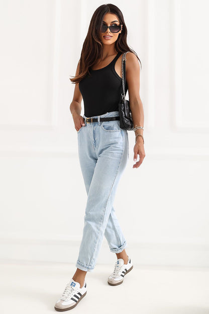  Koszulka Top Model RV-TP-A1363.01P Black - Rue Paris 
