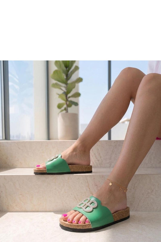  Sandał Klapki Model Paloma SAR-40 Green - Solea 