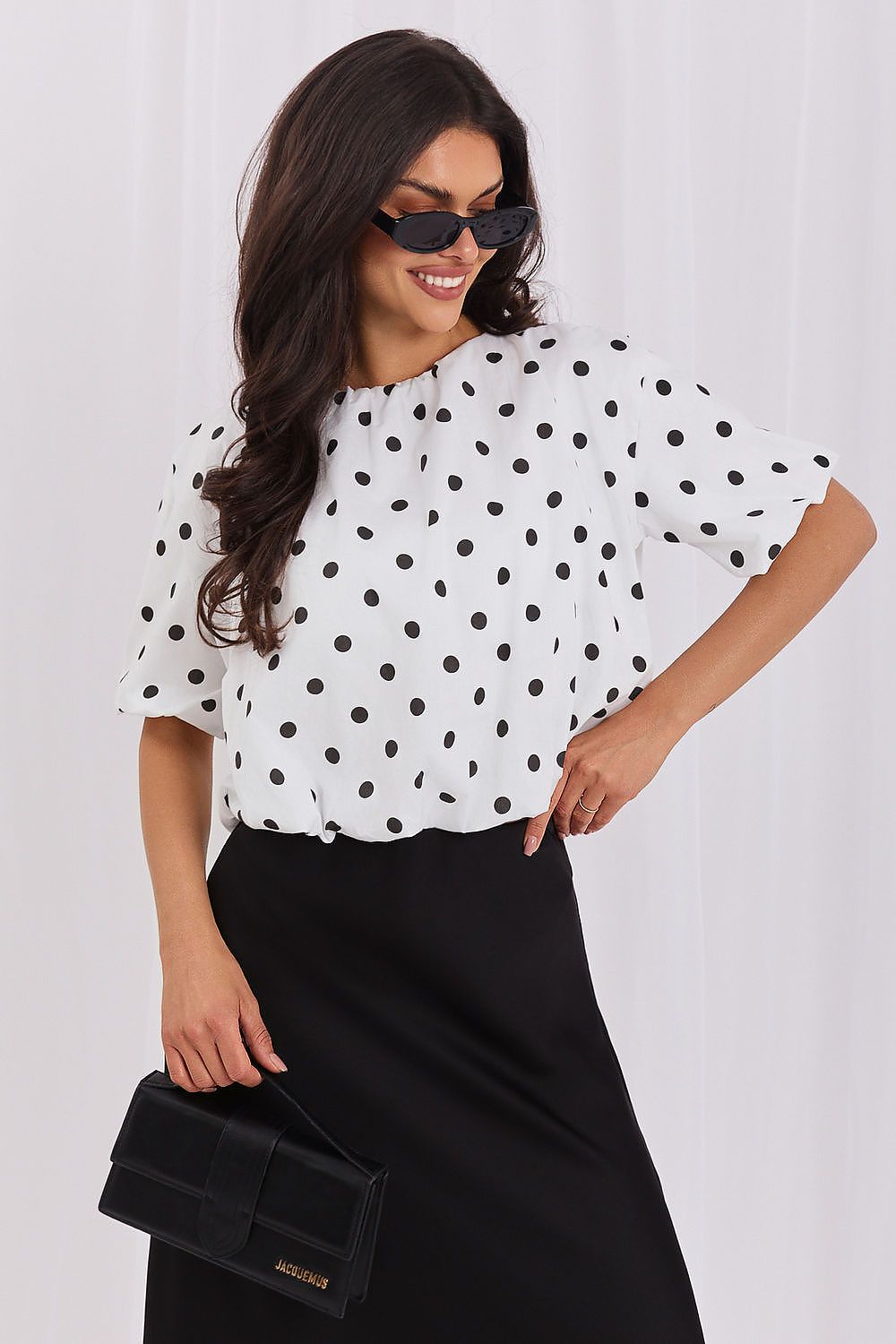   Bluzka Model MI-BZ-3471.74 White - Italy Moda 