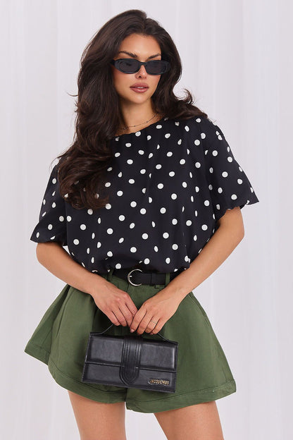   Bluzka Model MI-BZ-3471.74 Black - Italy Moda 
