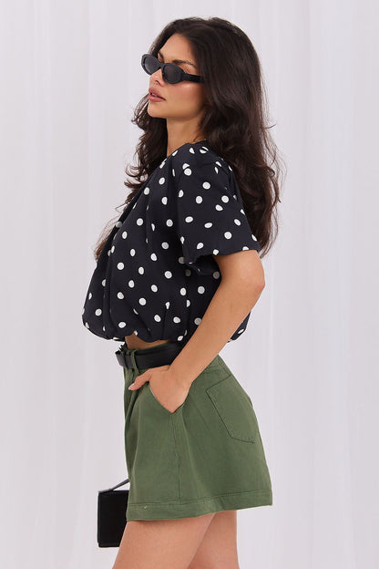   Bluzka Model MI-BZ-3471.74 Black - Italy Moda 