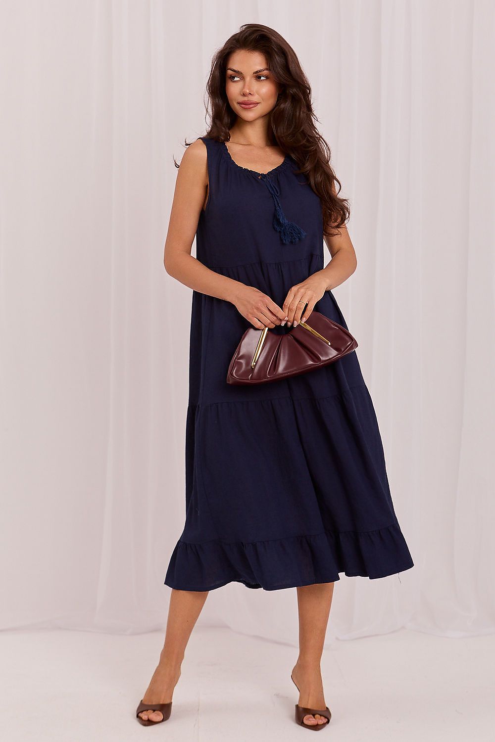  Sukienka Model IT-SK-A7153FLN.28 Navy - Italy Moda 