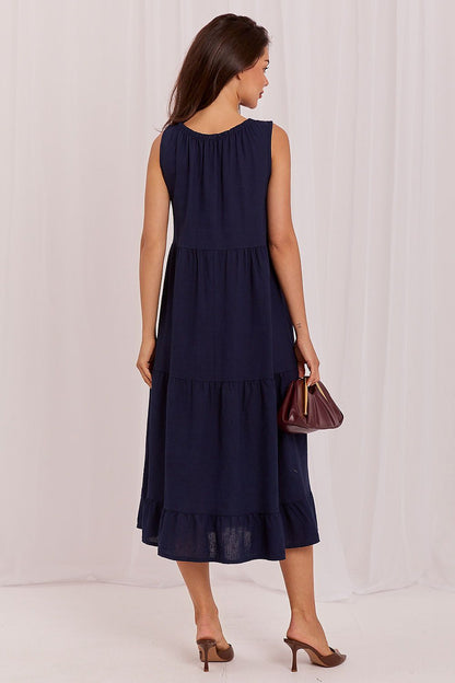  Sukienka Model IT-SK-A7153FLN.28 Navy - Italy Moda 
