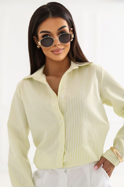   Koszula Damska Model IT-KS-92761.94 Light Yellow - Factory Price 