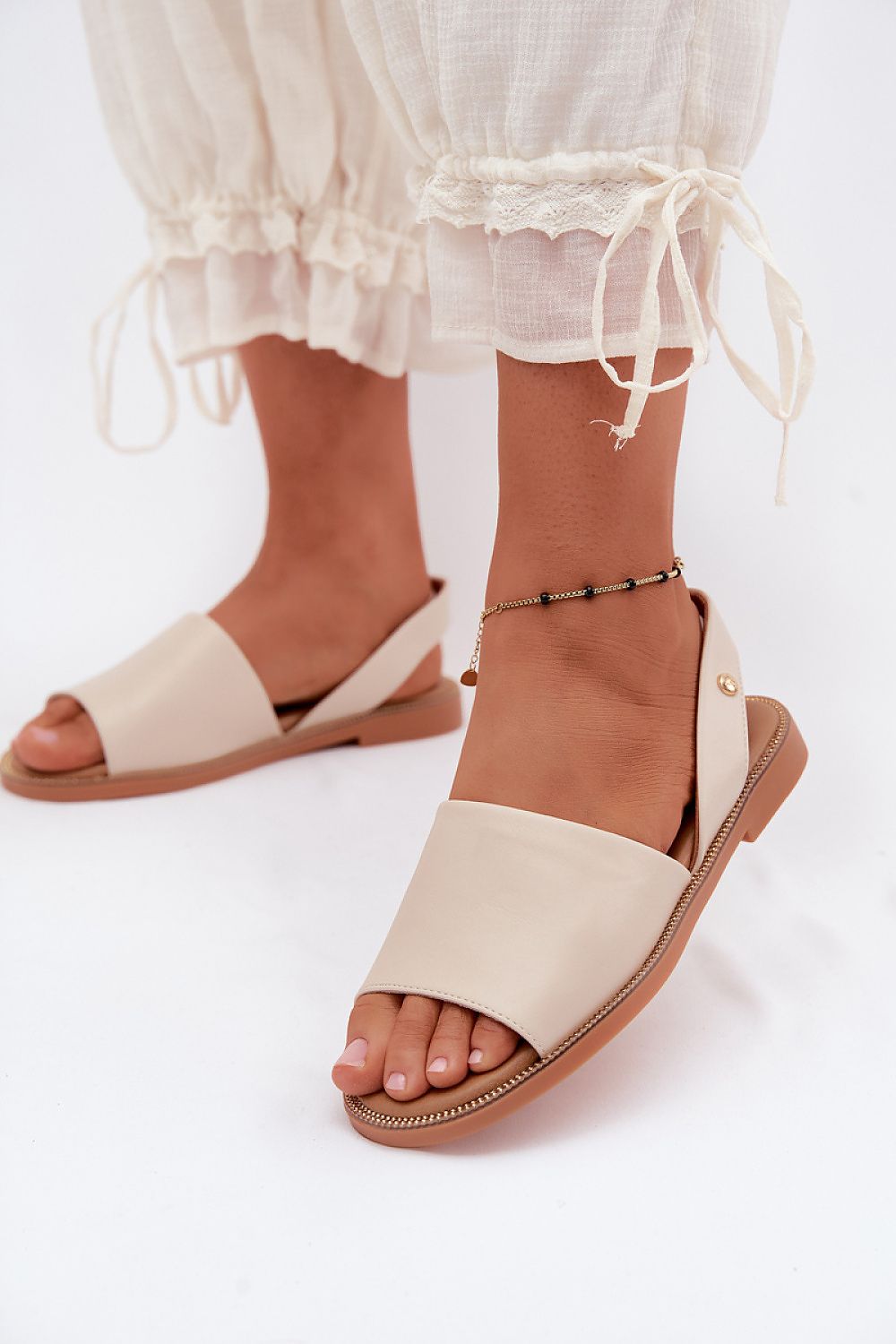  Sandały Model Pollyanna SG-908-21 Beige - Step in style 
