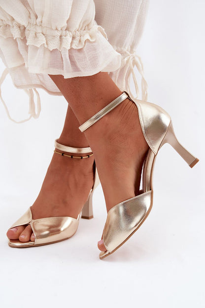  Sandały Model Zazoo 1120 Gold - Step in style 