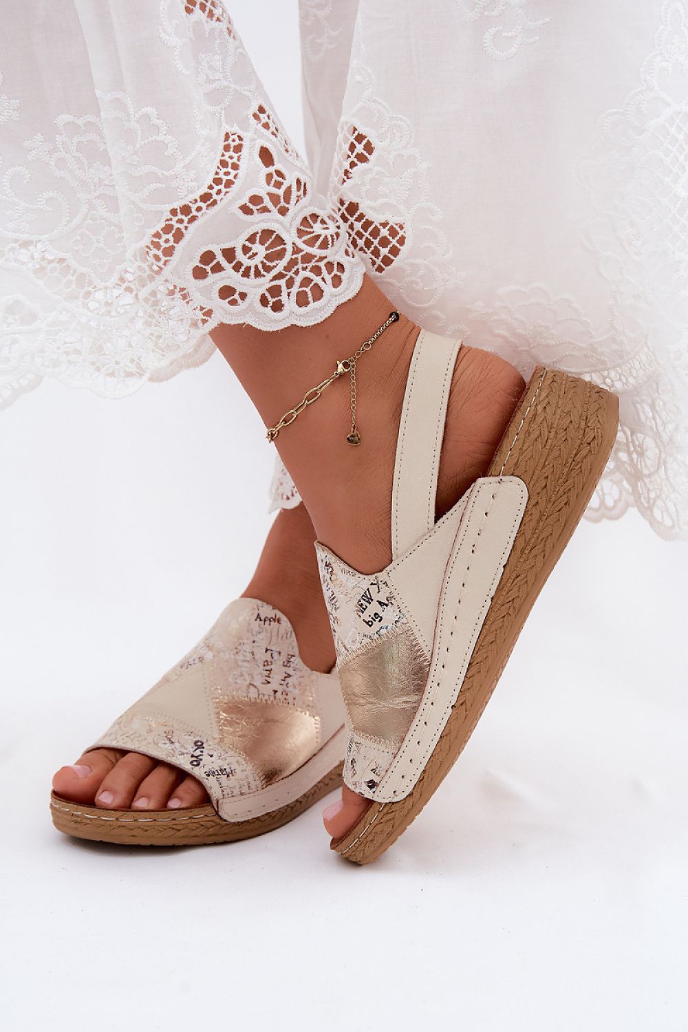  Sandały Model Maciejka L7067-04 Beige - Step in style 