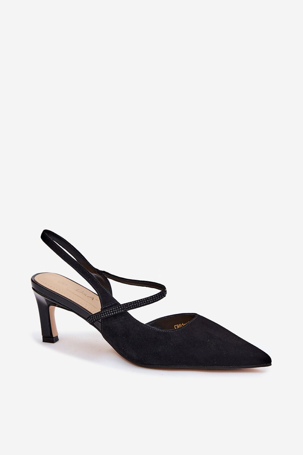  Sandały Model DA CR61-3048 Black Zamsz - Step in style 