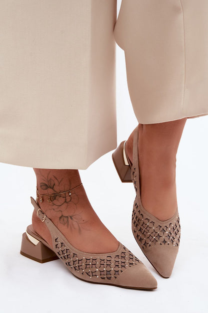  Sandały Model DA CR61-3004 Beige - Step in style 