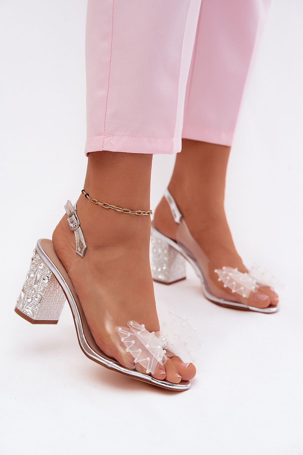  Sandały Model DA MR61-9010 Silver - Step in style 